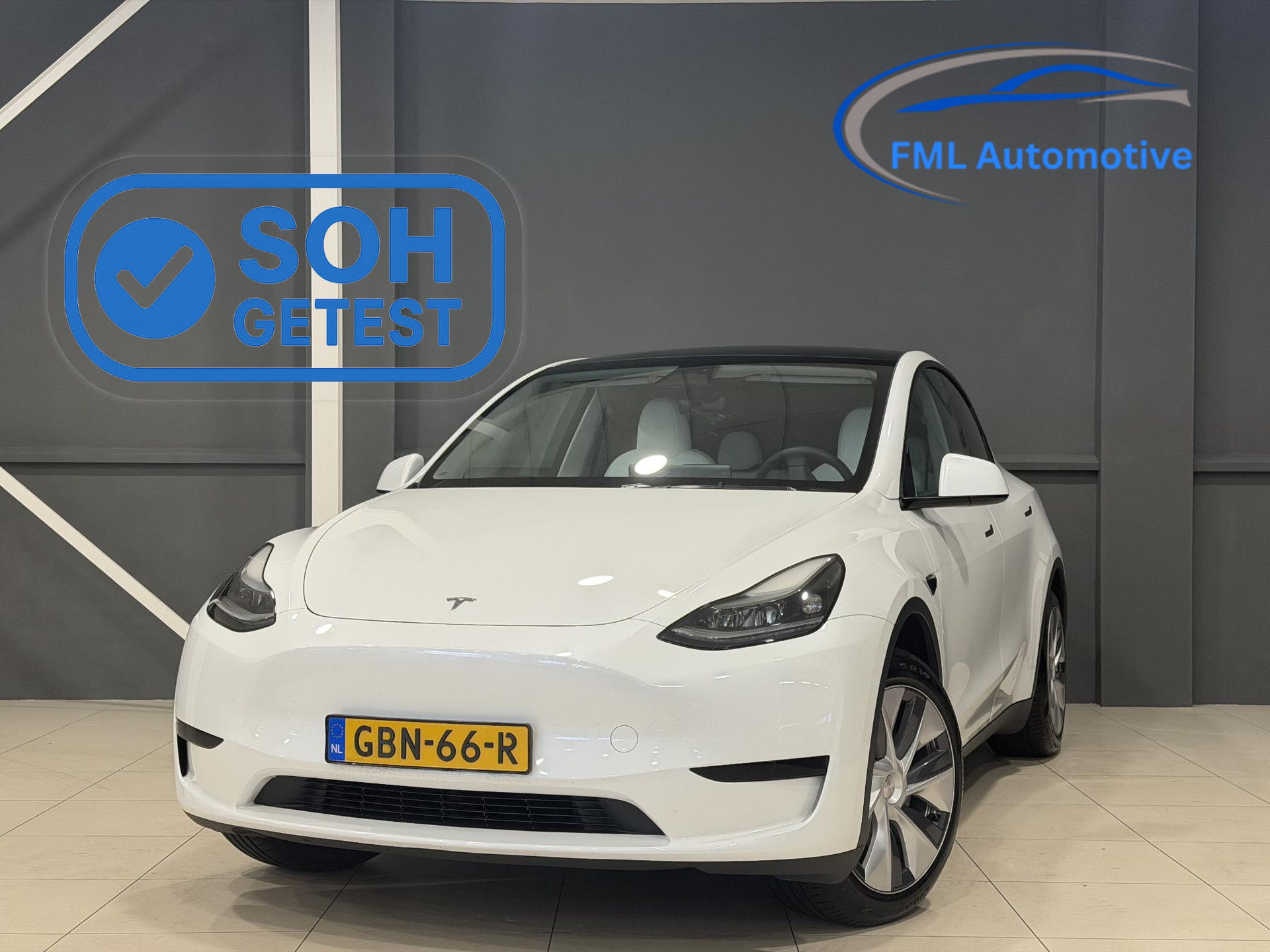 Tesla - Model Y RWD 58 kWh | Trekhaak | SOH 94,3% | Wit leder interieur |