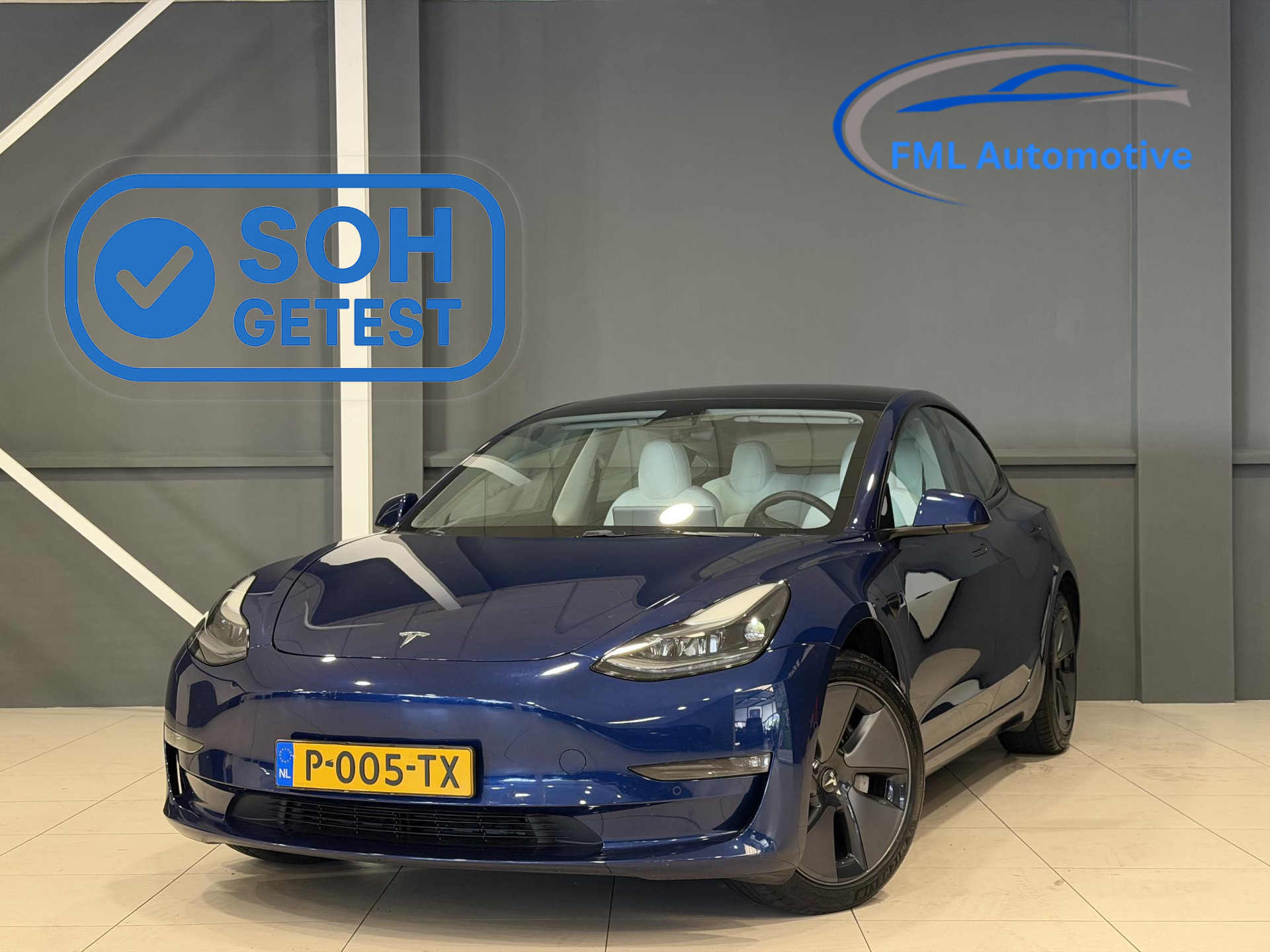 Tesla - Model 3 Long Range AWD 75 kWh | Wit leder interieur | SOH 94,7% |