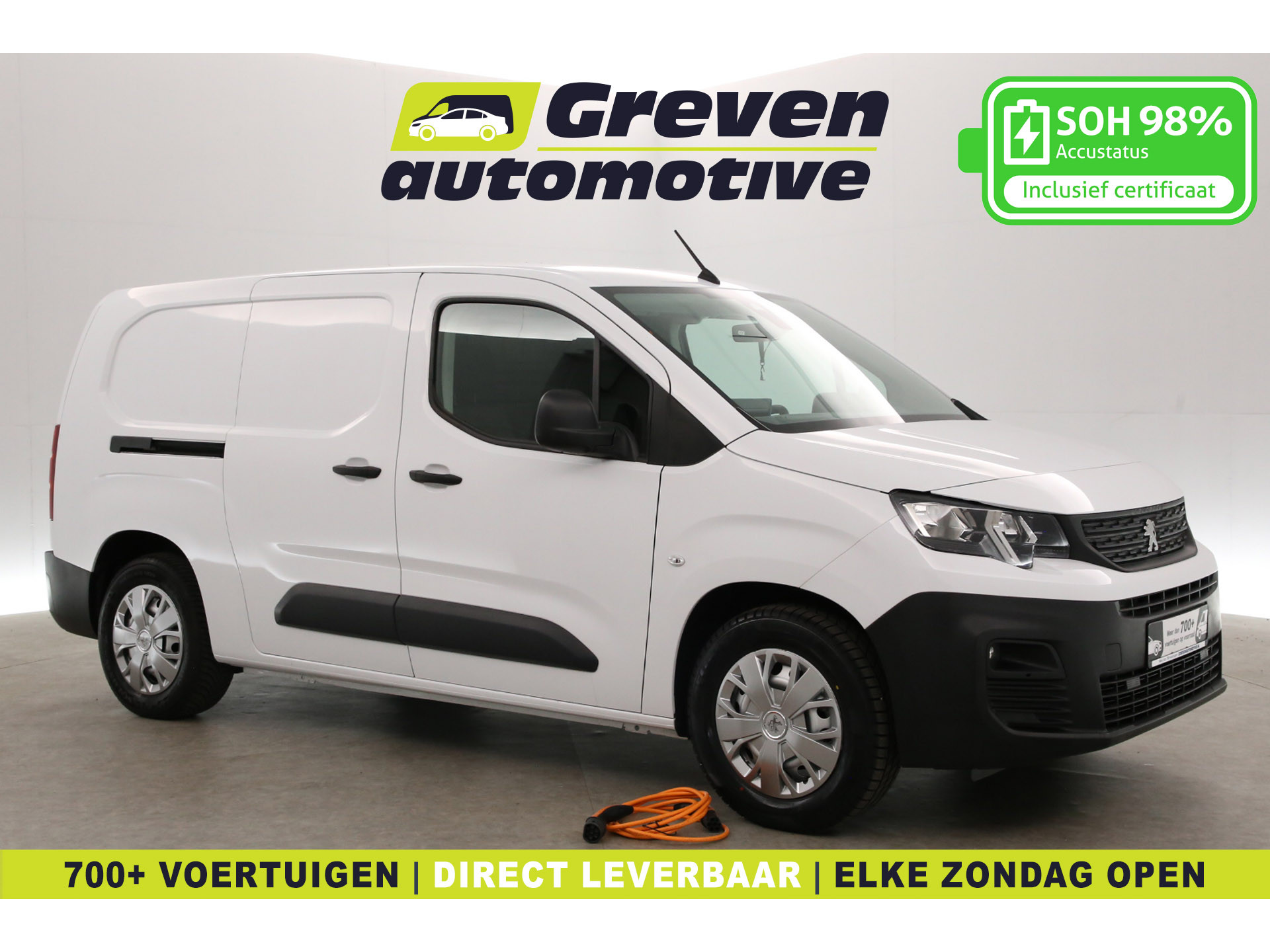 Peugeot - Partner Elektrisch 50 kWh L2 | Snelladen | SOH 98% | Airco | Cruise