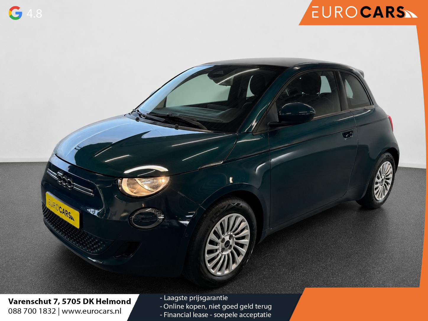 Fiat - 500e 42 kWh Navigatie by Apple Carplay Android Auto camera Parkee