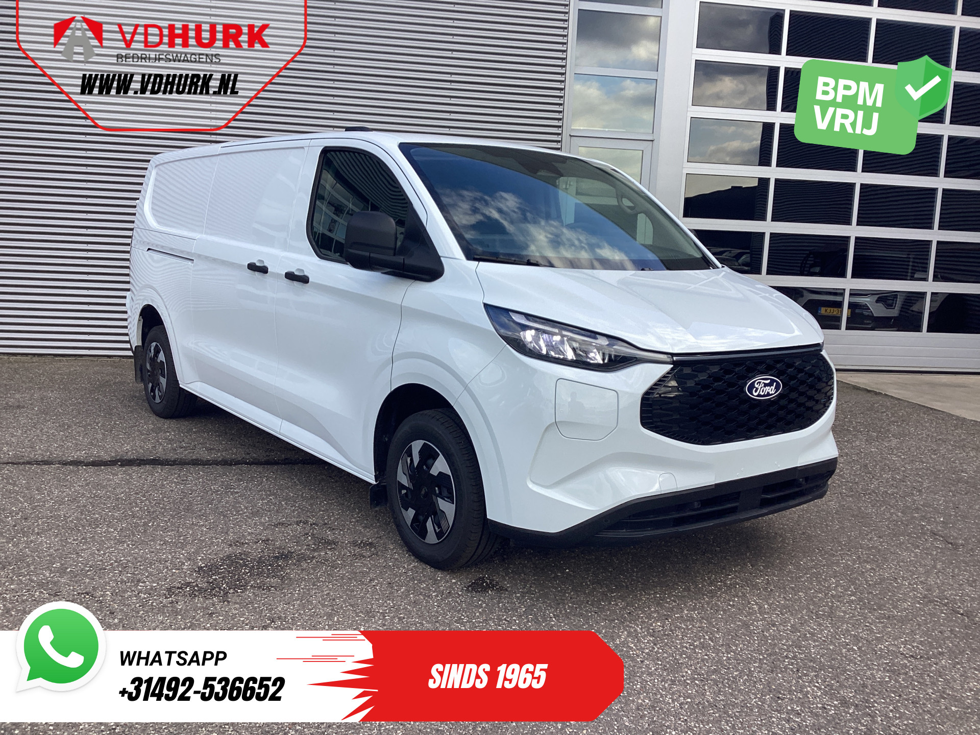 Ford - E-transit Custom L2 Trend 71 kWh 370 km WLTP LED/ 2.3t Trekverm./ Standkachel — foto 1