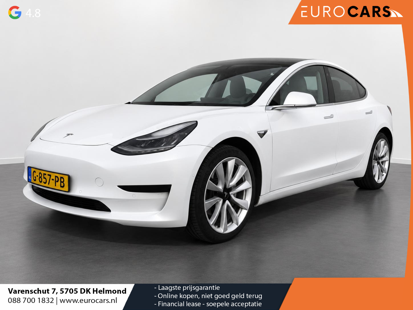 Tesla - Model 3 Standard RWD Plus 60 kWh Autopilot Airco Leder Panoramadak P — foto 1