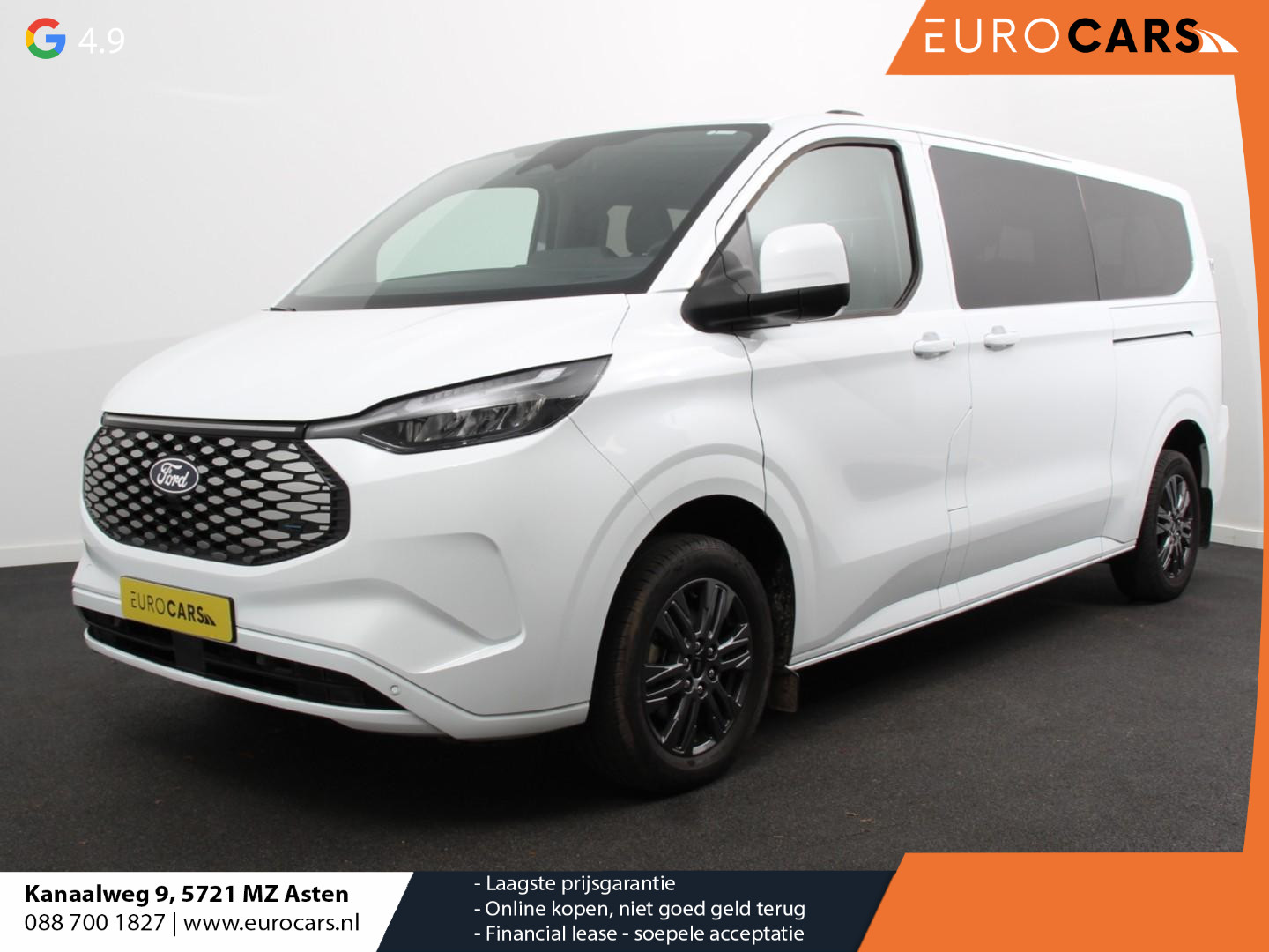 Ford - E-transit Custom 340 L2H1 Limited 65 kWh 8 persoons Adaptieve cruise control — foto 1