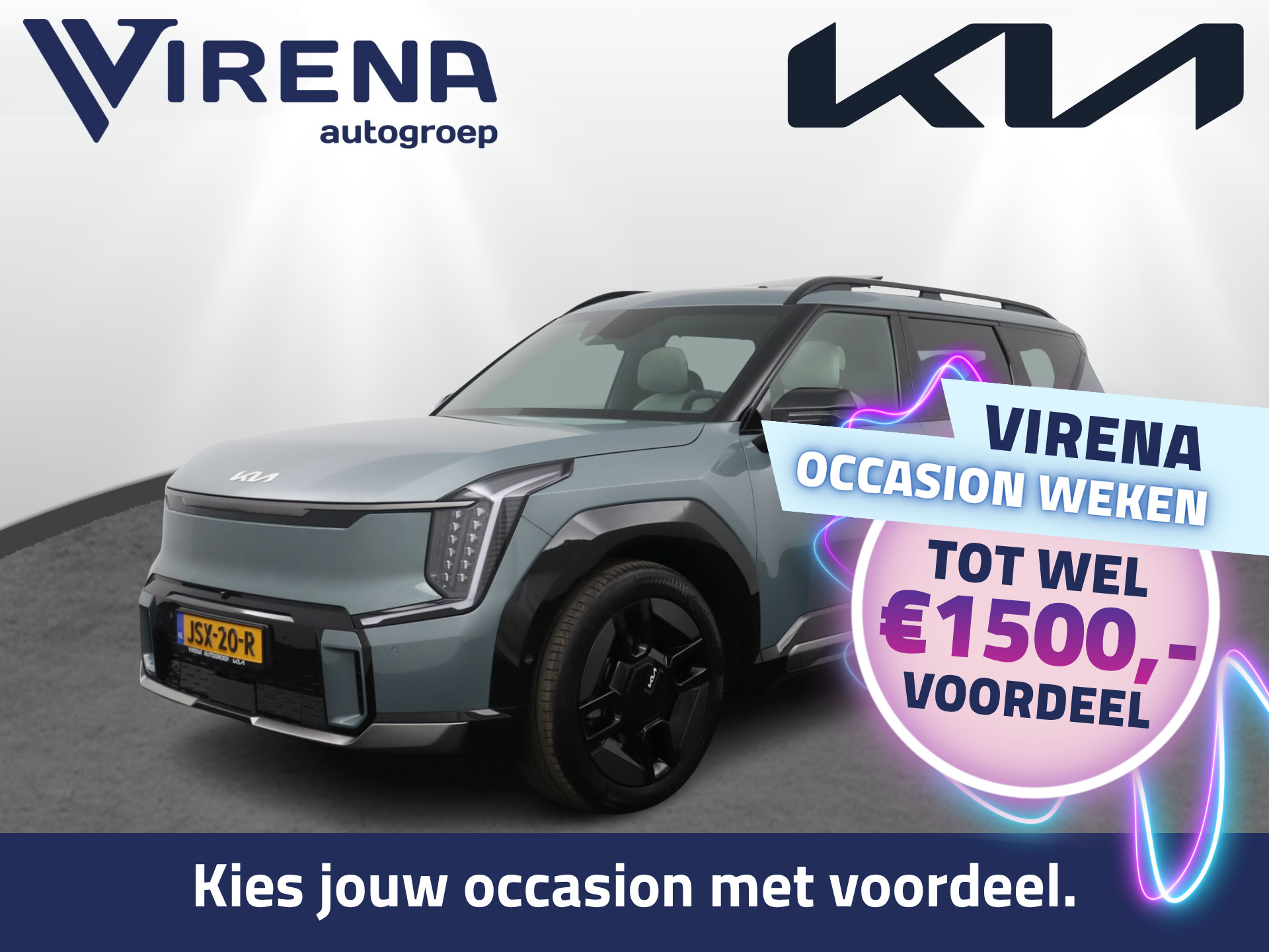 Kia - EV9 GT-Line AWD 99.8 kWh - Schuif-/kanteldak…