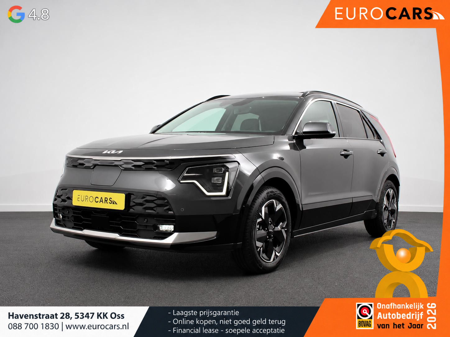 Kia - Niro Ev DynamicPlusLine 64.8 kWh Navigatie Half Leder Schuif-kantel — foto 1