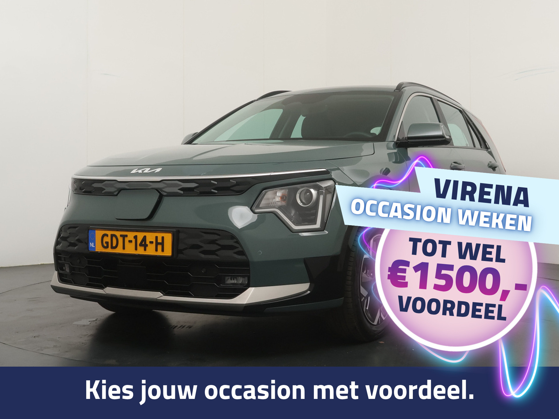 Kia - Niro Ev DynamicLine 64.8 kWh - SOH 98,9% - Airco - Apple… — foto 1