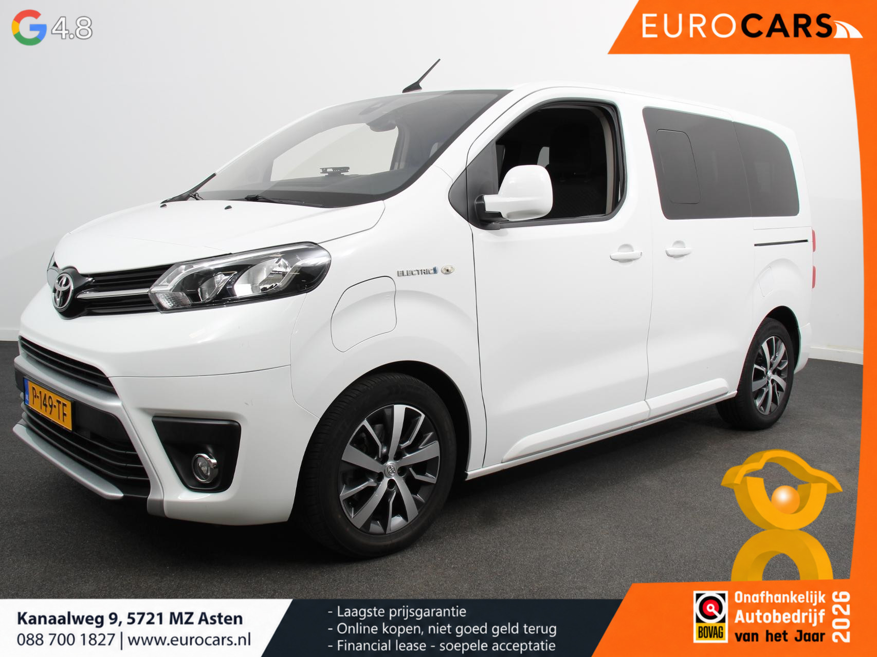 Toyota - Proace Electric Verso Luxury L2 8persoons PERSONENBUS 8p SOH 89% Navigatie… — foto 1