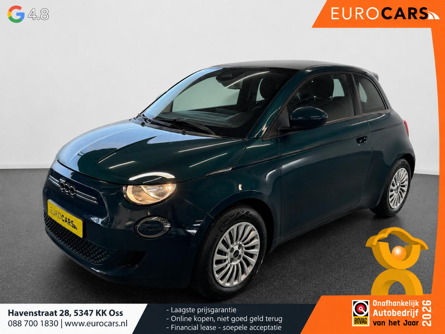 Fiat - 500e 42 kWh Navigatie by Apple Carplay Android Auto camera…
